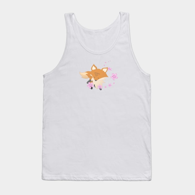 Sakura Fox Pink Tank Top by Myanko